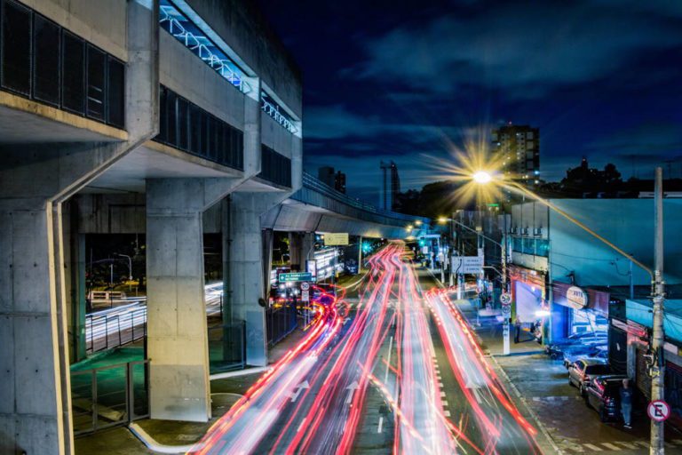 Traffic at night